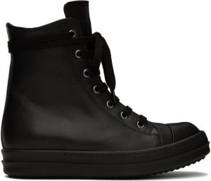 Rick Owens Black Strobe Sneakers