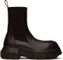 Rick Owens Brown Beatle Bozo Tractor Boots - Thumbnail 1