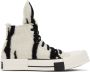Rick Owens DRKSHDW Black & White Converse Edition Turbodrk Sneakers - Thumbnail 1