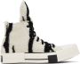 Rick Owens DRKSHDW Black & White Converse Edition Turbodrk Sneakers - Thumbnail 1