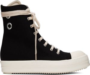 Rick Owens Drkshdw Black Denim Sneakers