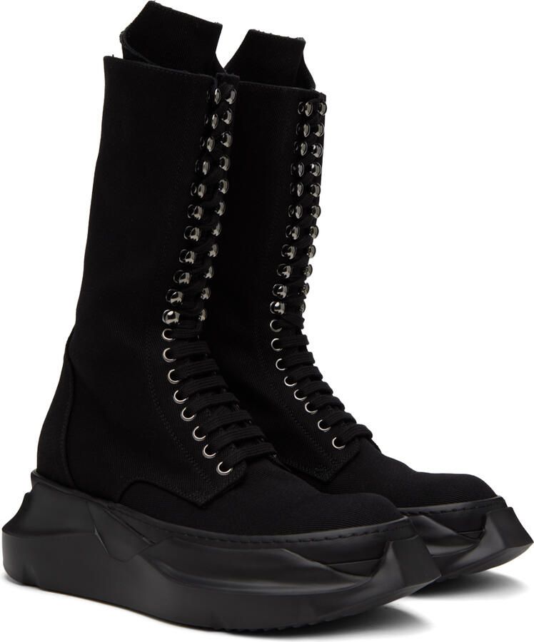 Rick Owens DRKSHDW Black Army Abstract Boots