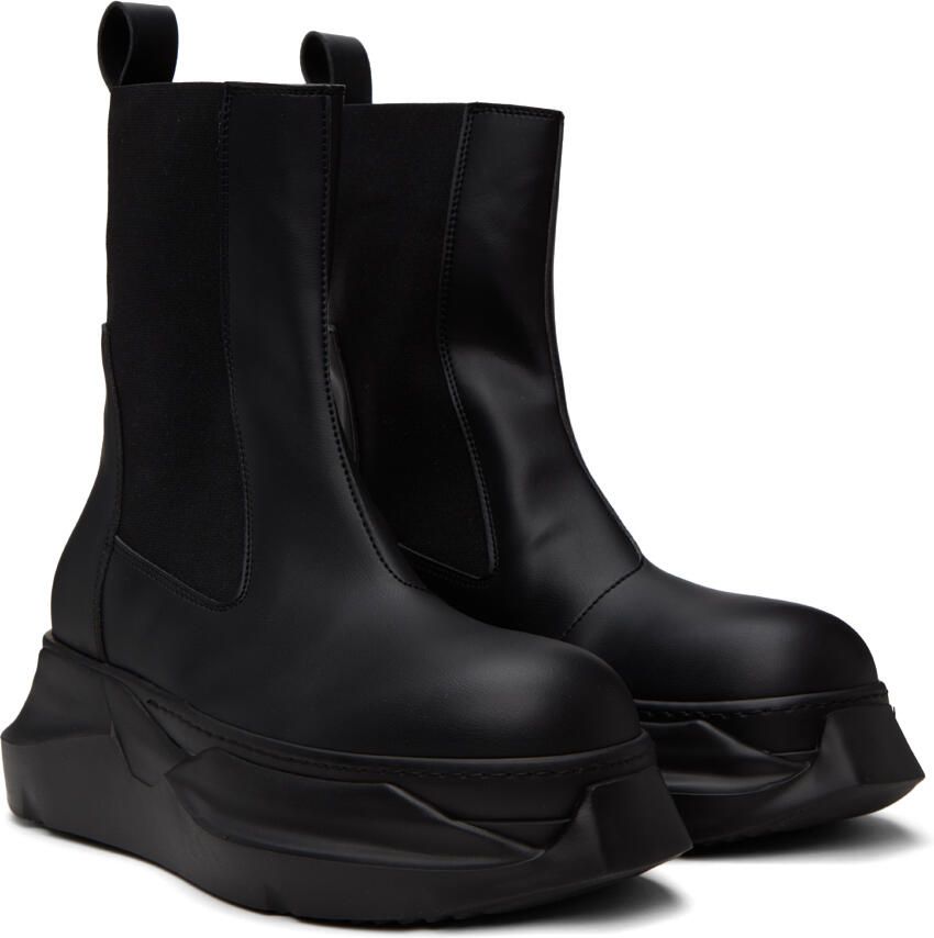 Rick Owens DRKSHDW Black Beatle Abstract Boots