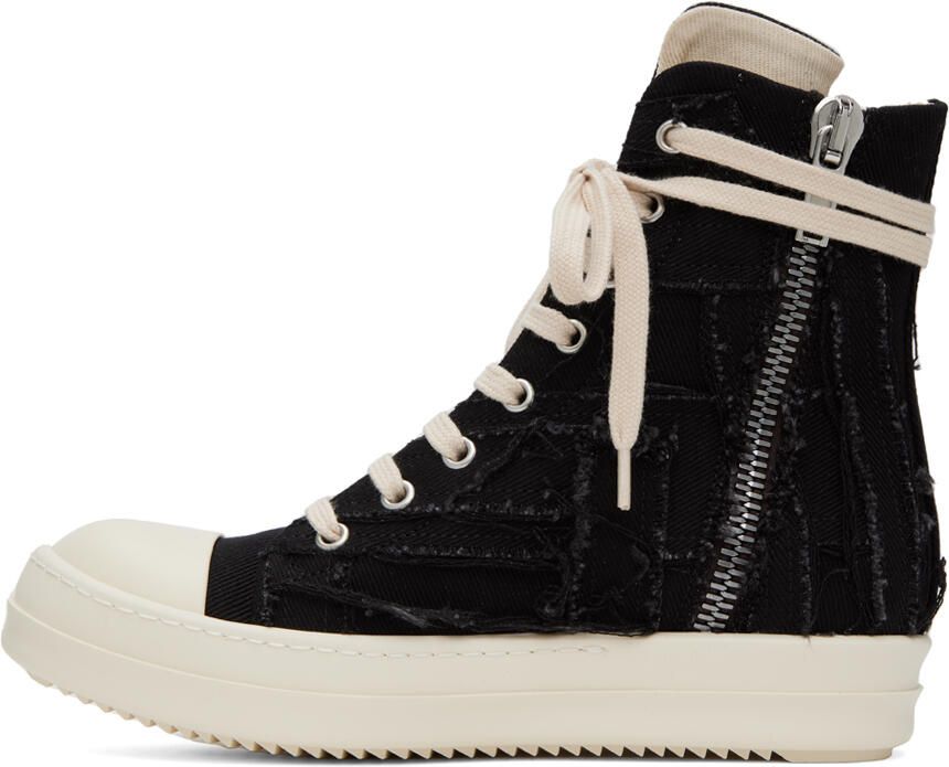 Rick Owens DRKSHDW Black Slashed Sneakers - Picture 3