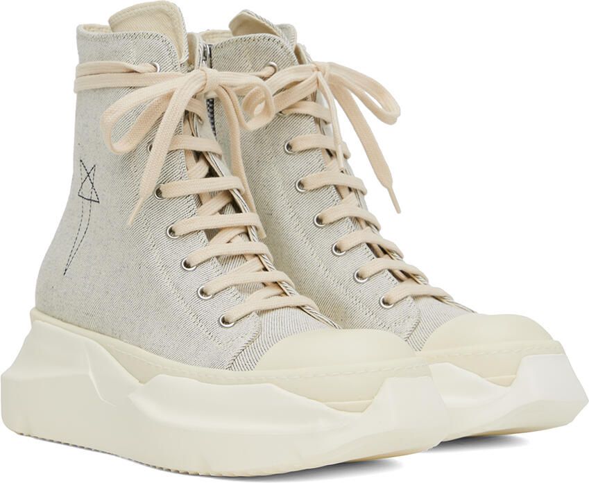 Rick Owens DRKSHDW Gray Abstract Sneakers - Picture 2