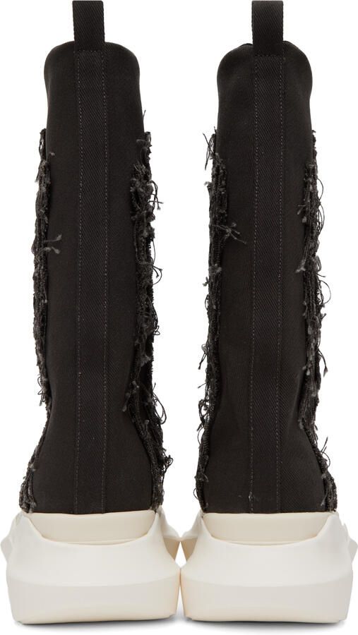 Rick Owens DRKSHDW Black Slashed Fogachine Sneakers - Picture 3