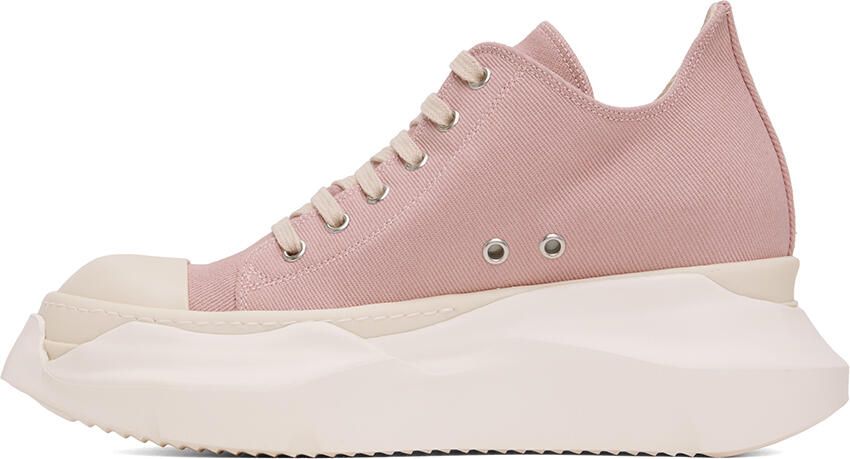 Rick Owens DRKSHDW Pink Abstract Denim Sneakers - Picture 3