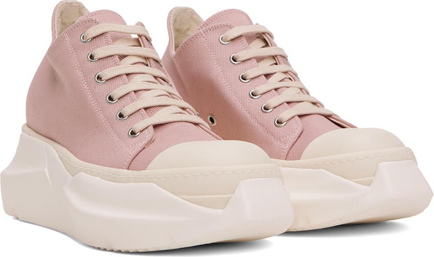 Rick Owens DRKSHDW Pink Abstract Denim Sneakers - Picture 2