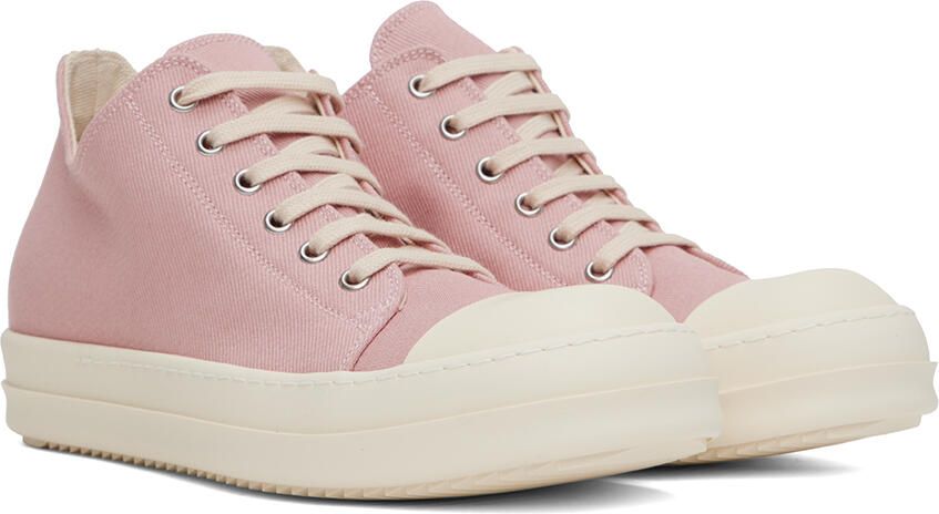 Rick Owens Drkshdw Pink Low Sneakers - Picture 2