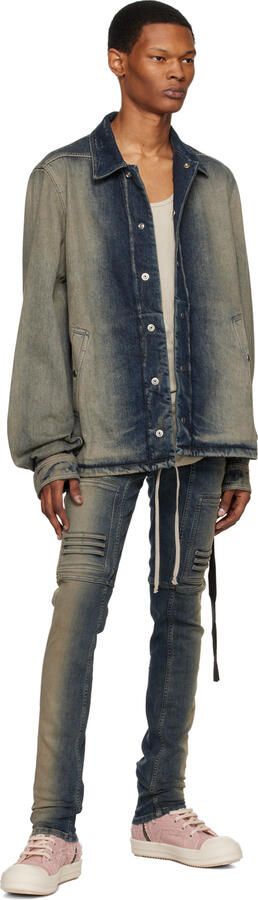 Rick Owens DRKSHDW Pink Slashed Sneakers - Picture 4