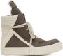 Rick Owens Gray Geobasket Sneakers - Thumbnail 1