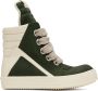 Rick Owens Green Geobasket Sneakers - Thumbnail 1