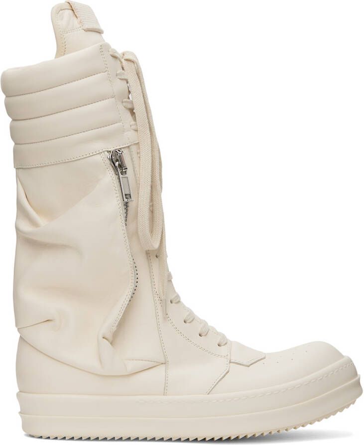 Rick Owens Off-White Cargobasket Sneakers - Picture 1