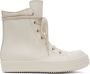 Rick Owens Off-White Leather Sneakers - Thumbnail 1