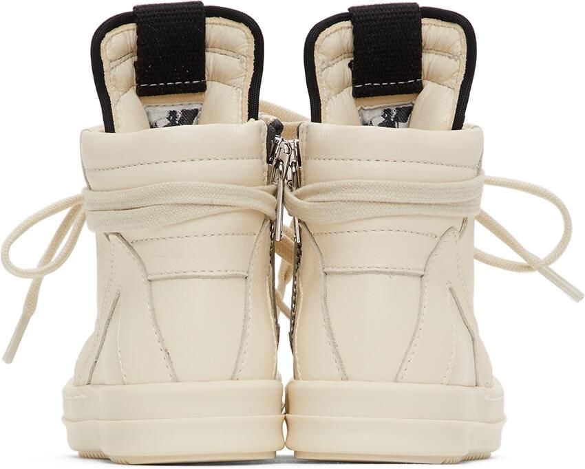 Rick Owens Baby Off-White Geobasket High Sneakers - Picture 3