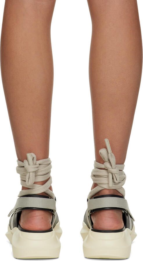 Rick Owens Black & Off-White Geth Sandals - Picture 3