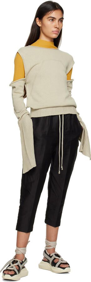 Rick Owens Black & Off-White Geth Sandals - Picture 4