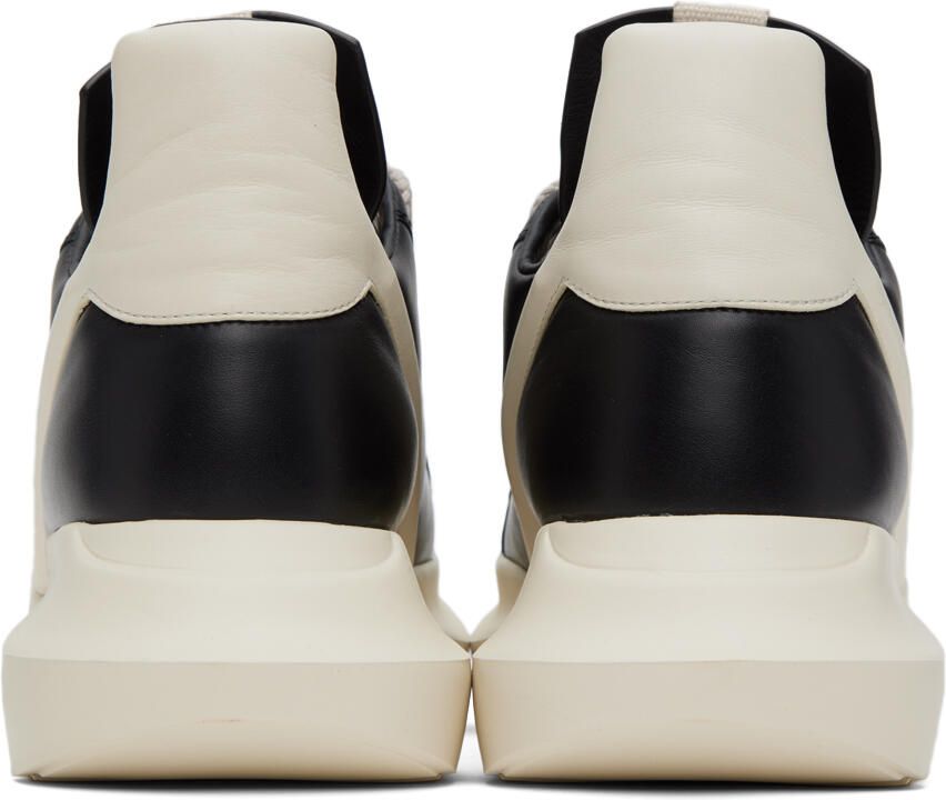 Rick Owens Black & Off-White Geth Sneakers