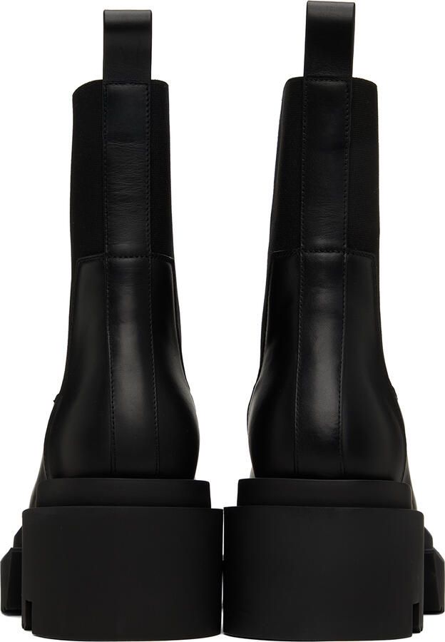 Rick Owens Black Beatle Bogun Boots - Picture 4