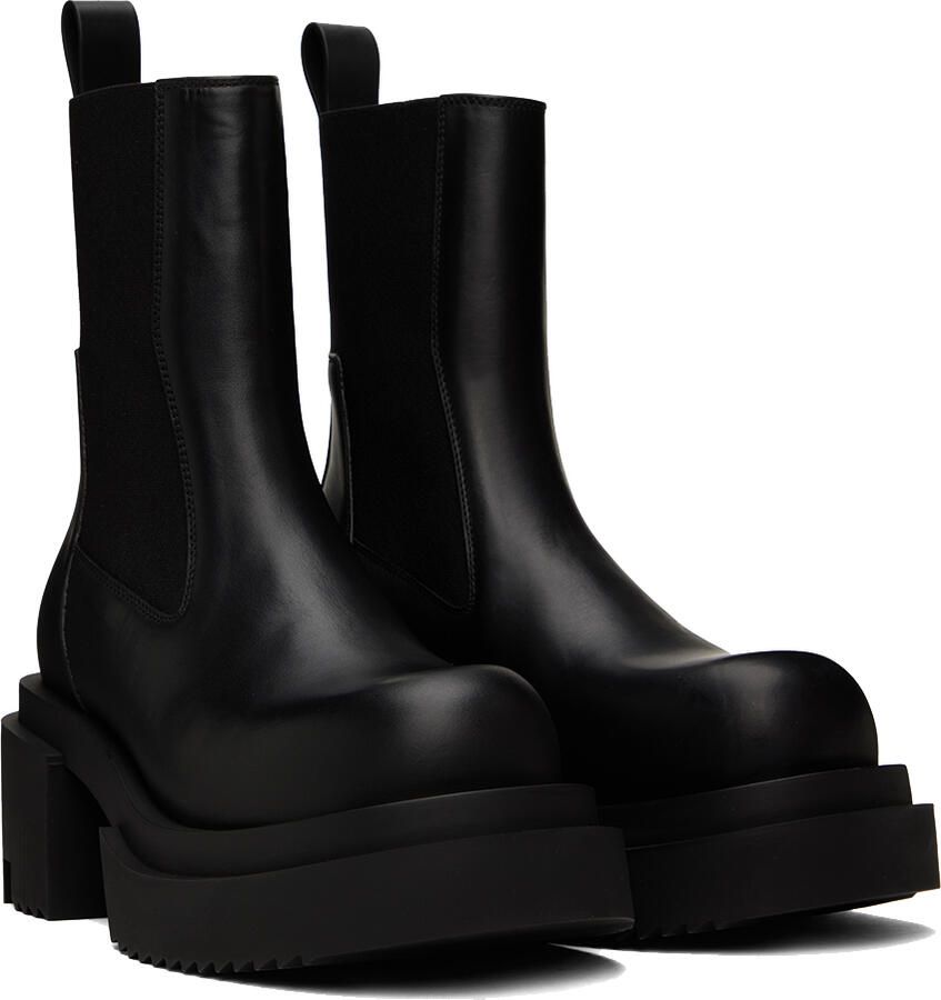 Rick Owens Black Beatle Bogun Boots