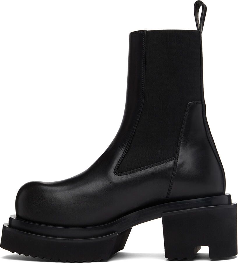 Rick Owens Black Beatle Bogun Chelsea Boots - Picture 2