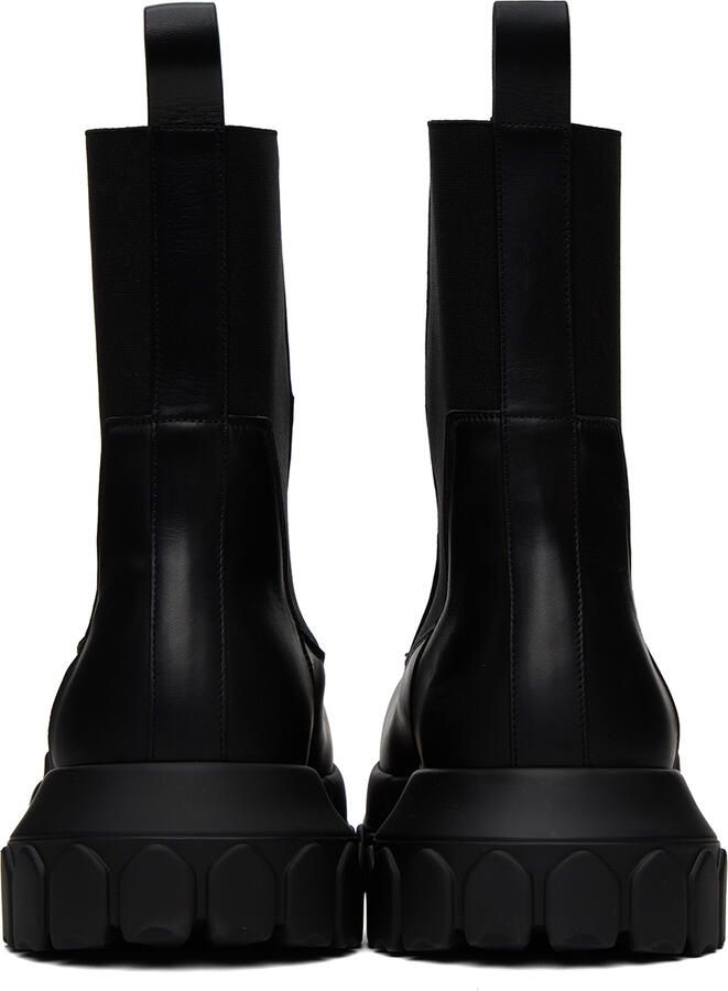 Rick Owens Black Beatle Bozo Tractor Boots - Picture 3