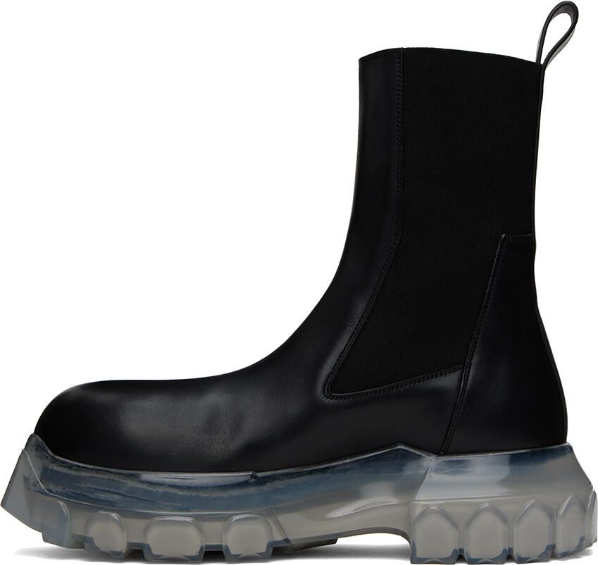 Rick Owens Black Beatle Bozo Tractor Boots - Picture 2