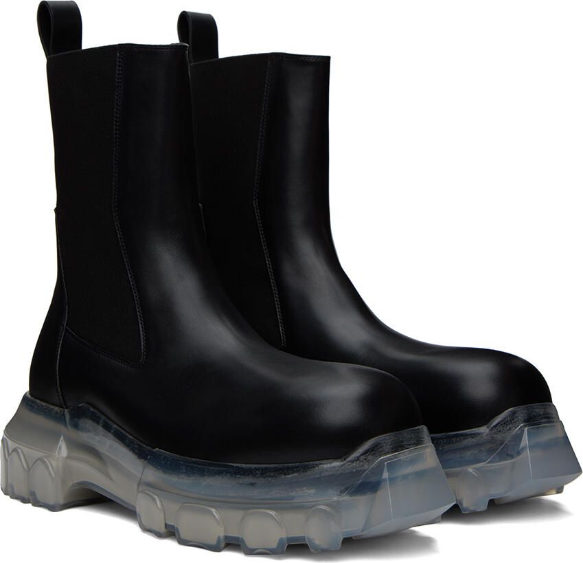 Rick Owens Black Beatle Bozo Tractor Boots