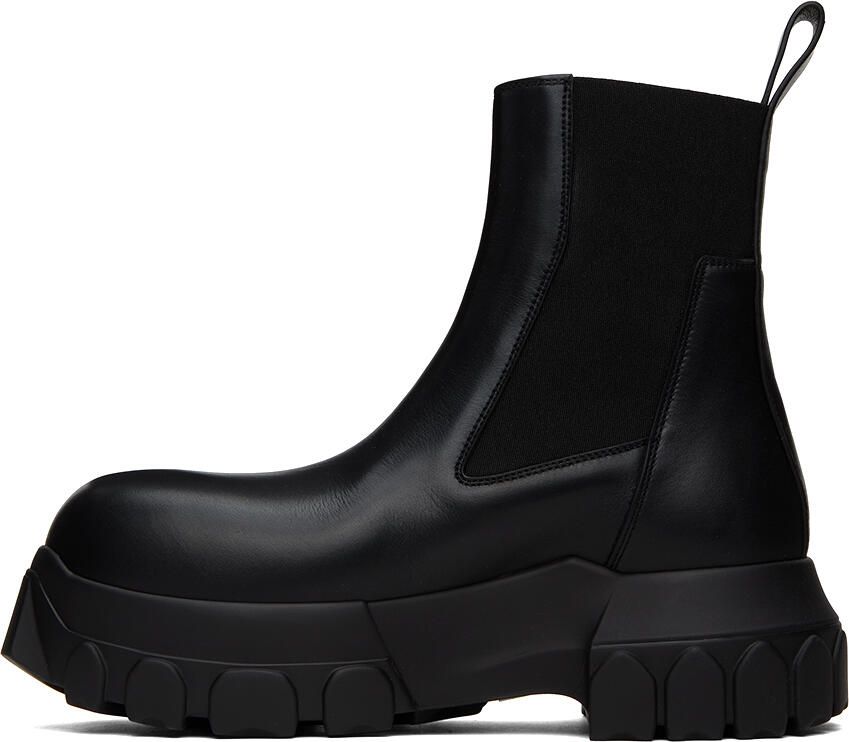 Rick Owens Black Beatle Bozo Tractor Boots - Picture 2