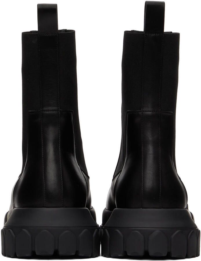 Rick Owens Black Beatle Bozo Tractor Boots - Picture 3