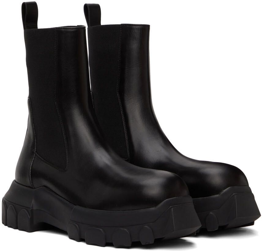 Rick Owens Black Beatle Bozo Tractor Boots