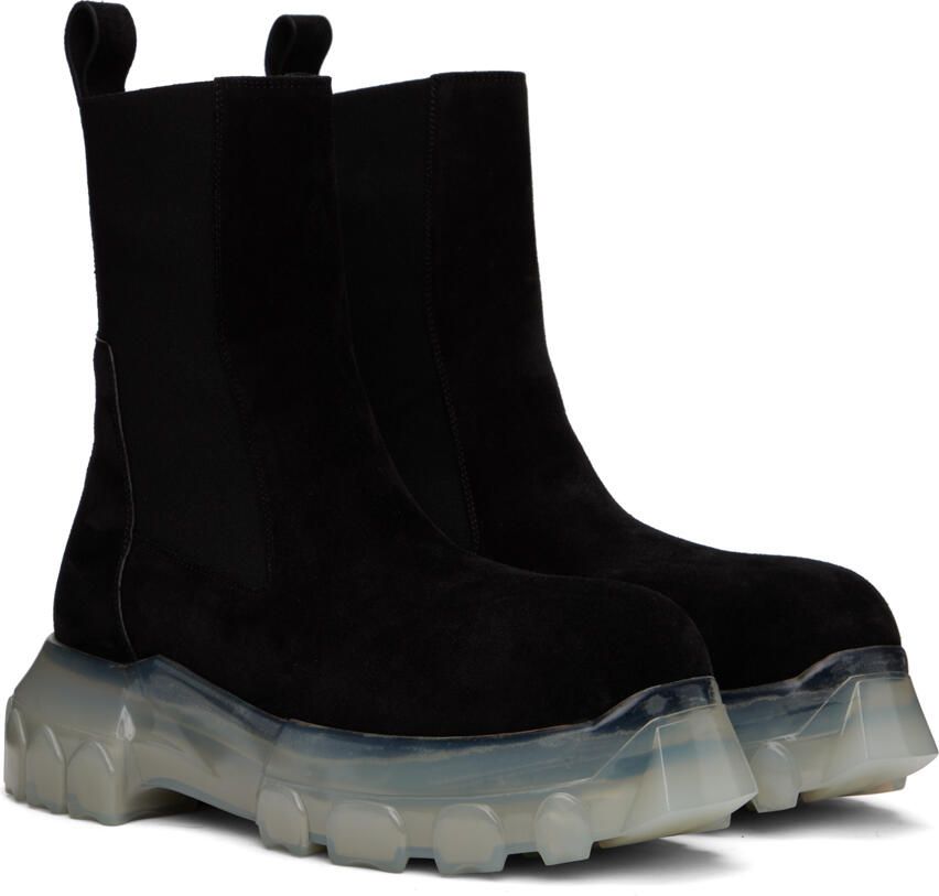 Rick Owens Black Beatle Bozo Tractor Boots - Picture 2