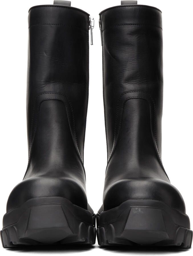 Rick Owens Black Creeper Bozo Tractor Boots - Picture 2
