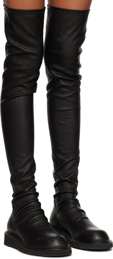 Rick Owens Black Creeper Stocking Boots