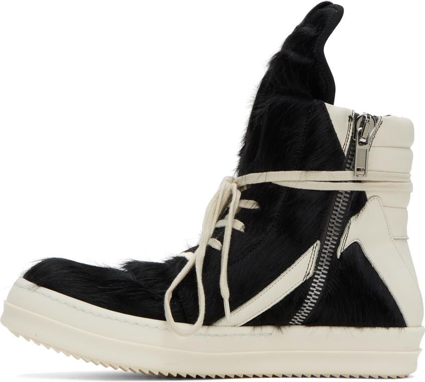Rick Owens Black Geobasket Sneakers - Picture 5