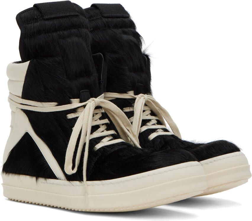 Rick Owens Black Geobasket Sneakers - Picture 6