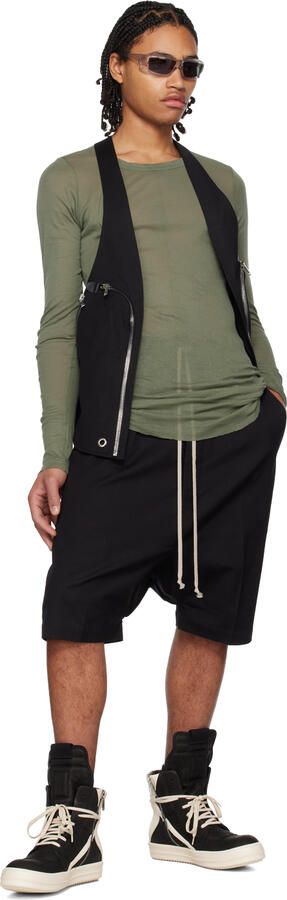 Rick Owens Black Geobasket Sneakers - Picture 6