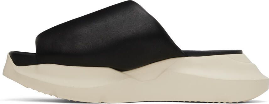 Rick Owens Black Geth Puffer Slides - Picture 3