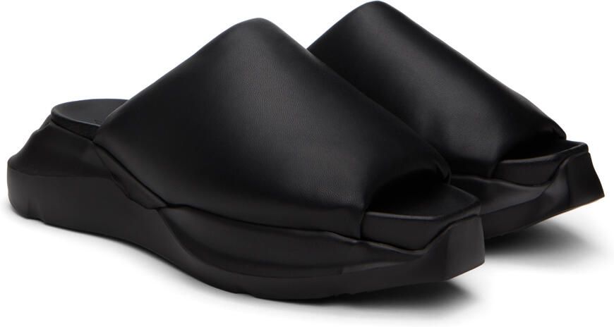 Rick Owens Black Geth Slides - Picture 2