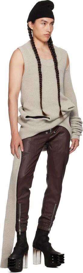 Rick Owens Black Grilled Chelsea Boots - Picture 4