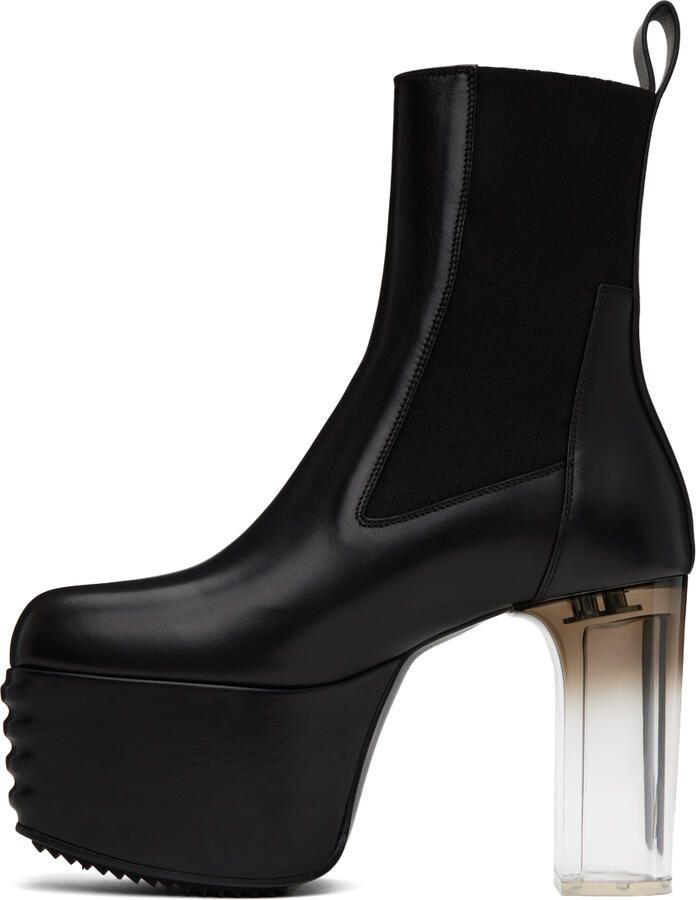 Rick Owens Black Jumbo Laced Bozo Tractor Boots - Picture 5