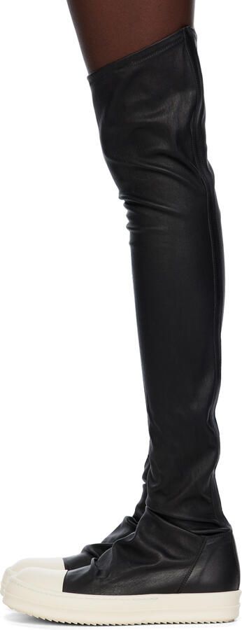 Rick Owens Black Stocking Sneakers - Picture 3