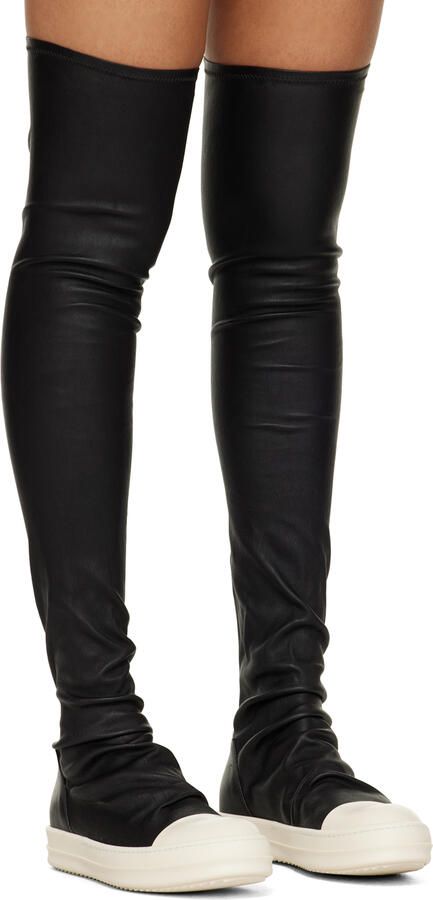 Rick Owens Black Stocking Sneaks Boots