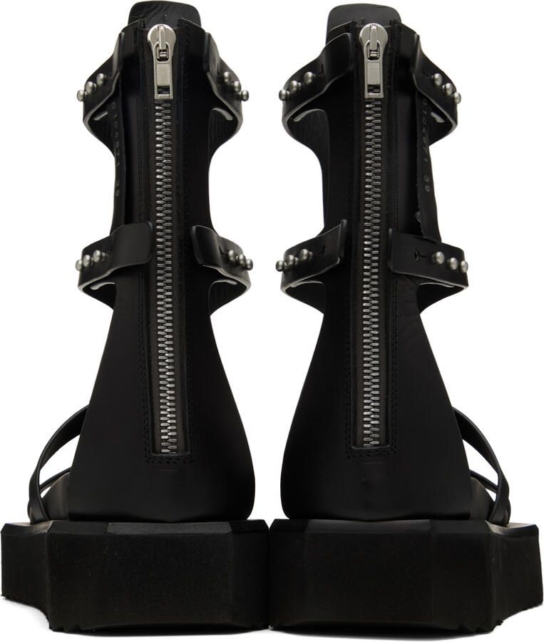 Rick Owens Black Turbo Spartan Sandals - Picture 2