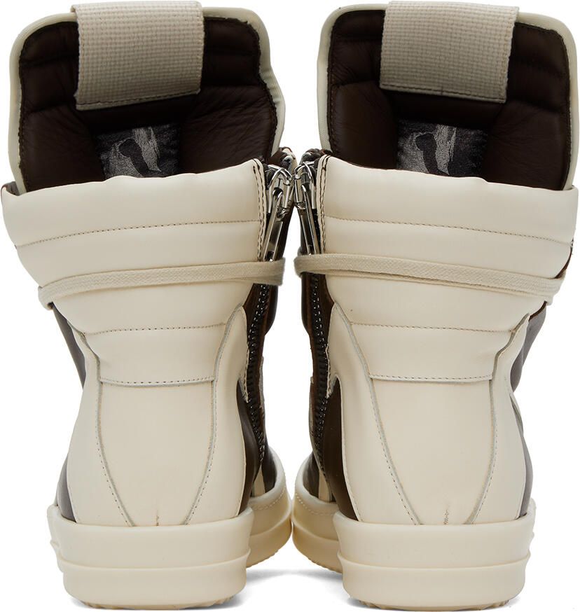Rick Owens Brown Geobasket Sneakers