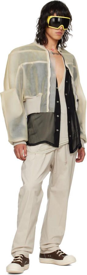 Rick Owens Brown High Sneakers - Picture 4