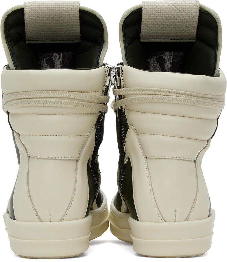Rick Owens Green Geobasket Sneakers