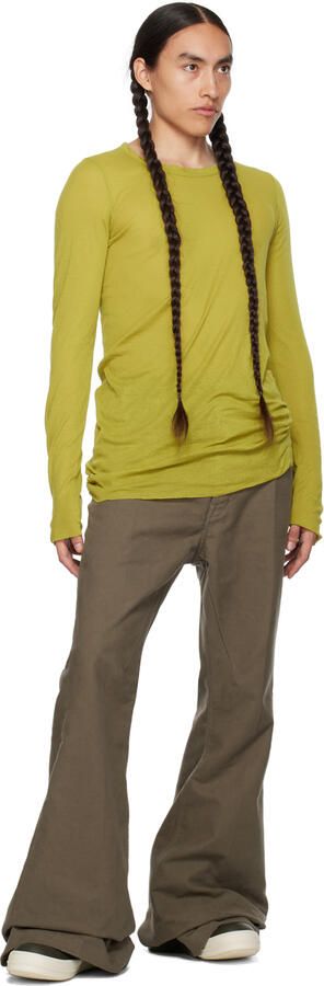 Rick Owens Green Geobasket Sneakers - Picture 4