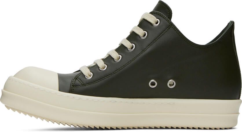 Rick Owens Green Low Sneakers - Picture 3