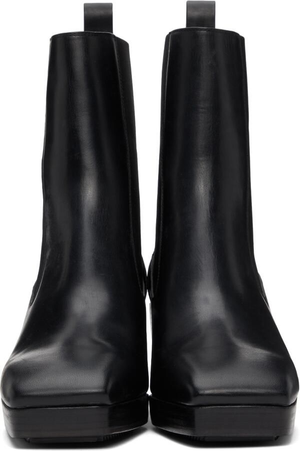 Rick Owens Heeled Silver Boots - Picture 2